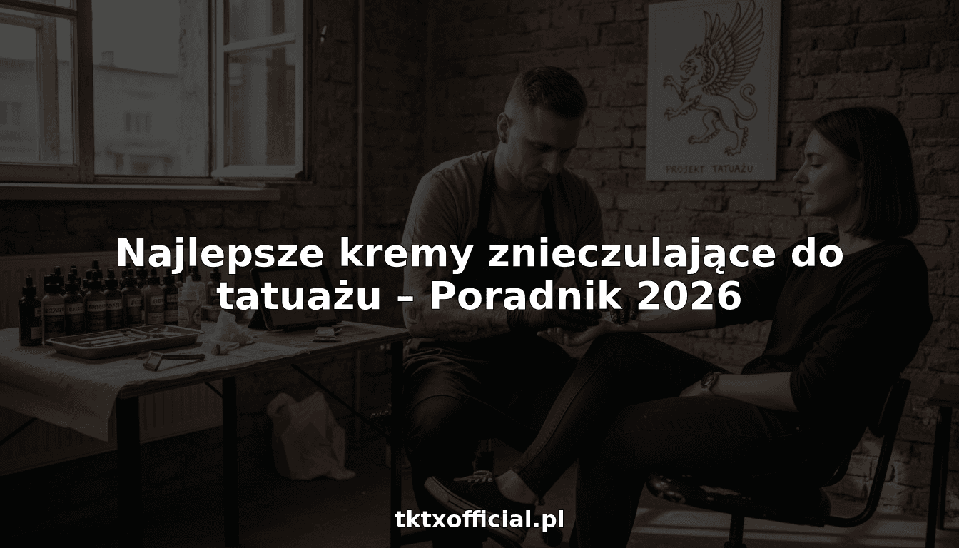 Najlepsze kremy znieczulające do tatuażu – Poradnik 2026