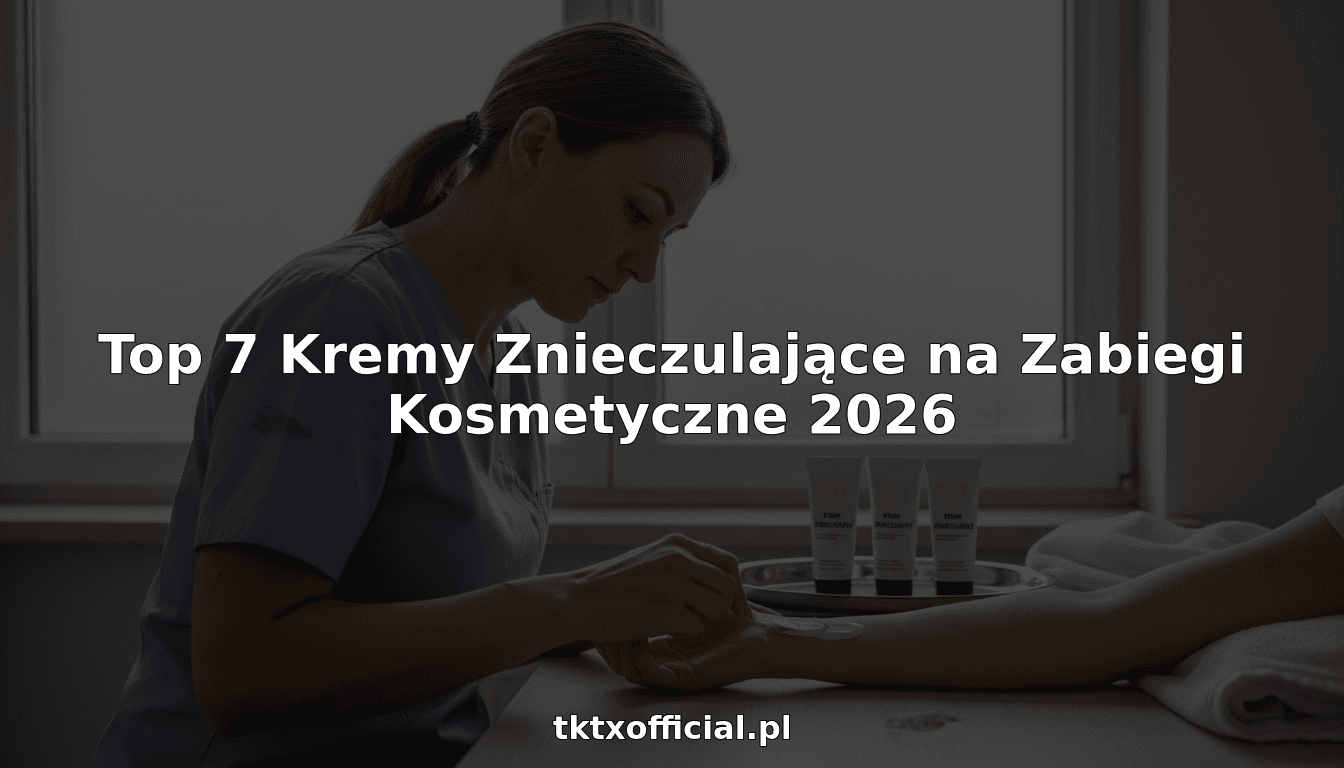 Top 7 Kremy Znieczulające na Zabiegi Kosmetyczne 2026