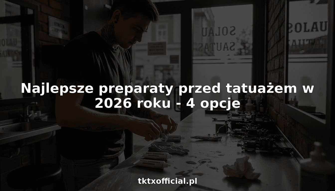Najlepsze preparaty przed tatuażem w 2026 roku - 4 opcje