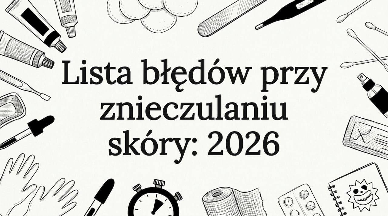Lista błędów przy znieczulaniu skóry: 2026