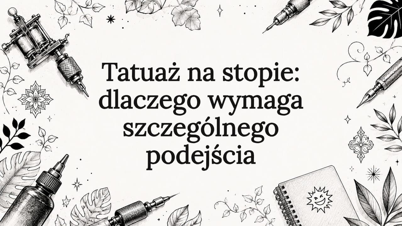 Tatuaż na stopie: dlaczego wymaga szczególnego podejścia