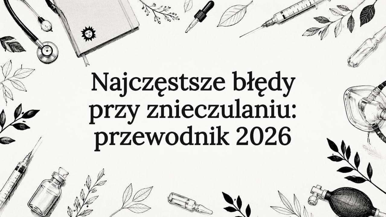 Najczęstsze błędy przy znieczulaniu: przewodnik 2026