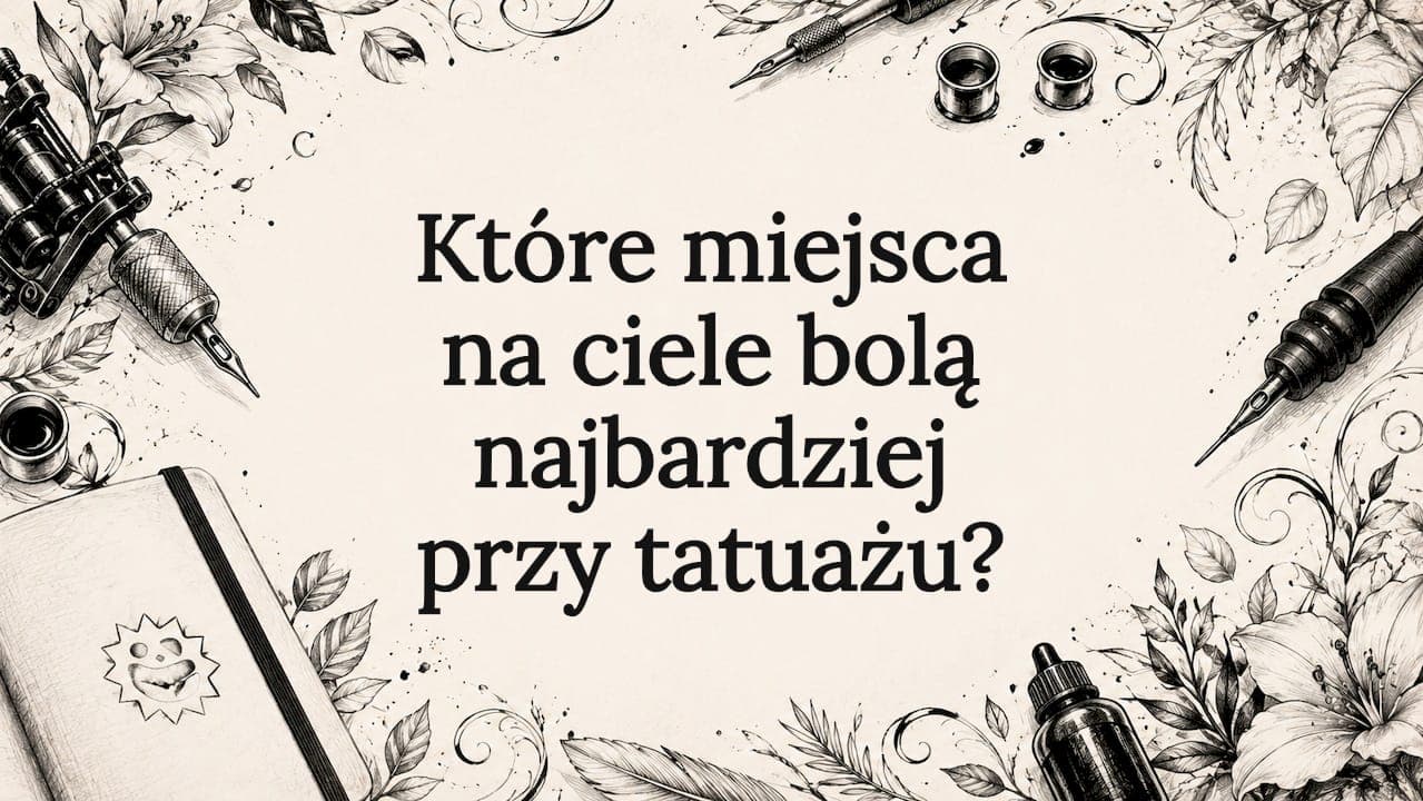 Które miejsca na ciele bolą najbardziej przy tatuażu?