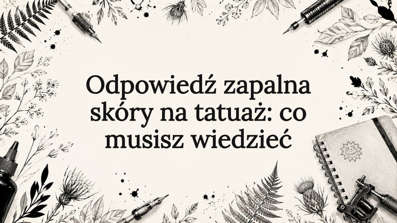 Odpowiedź zapalna skóry na tatuaż: co musisz wiedzieć