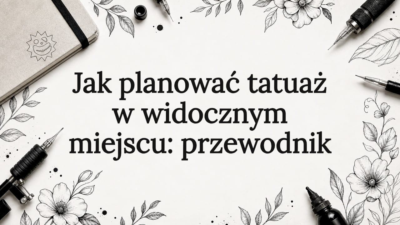Jak planować tatuaż w widocznym miejscu: przewodnik