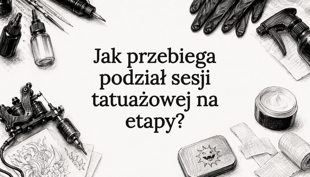 Jak przebiega podział sesji tatuażowej na etapy?