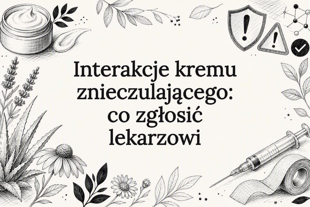 Interakcje kremu znieczulającego: co zgłosić lekarzowi