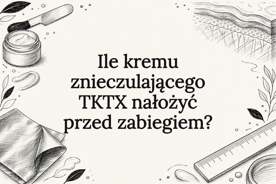Ile kremu znieczulającego TKTX nałożyć przed zabiegiem?