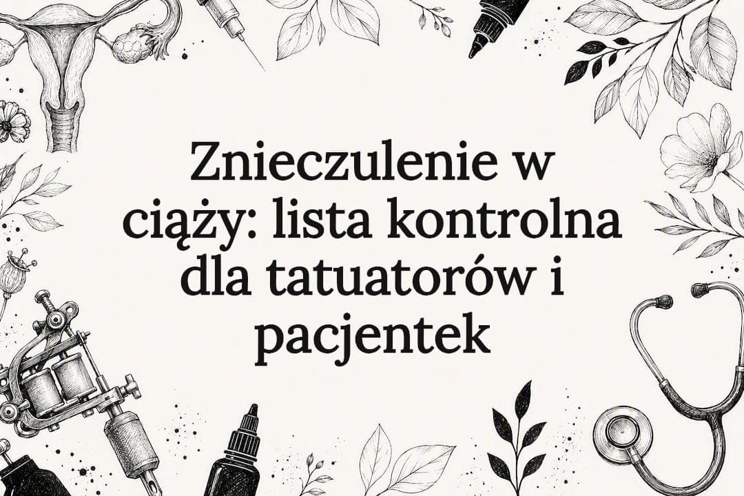 Znieczulenie w ciąży: lista kontrolna dla tatuatorów i pacjentek