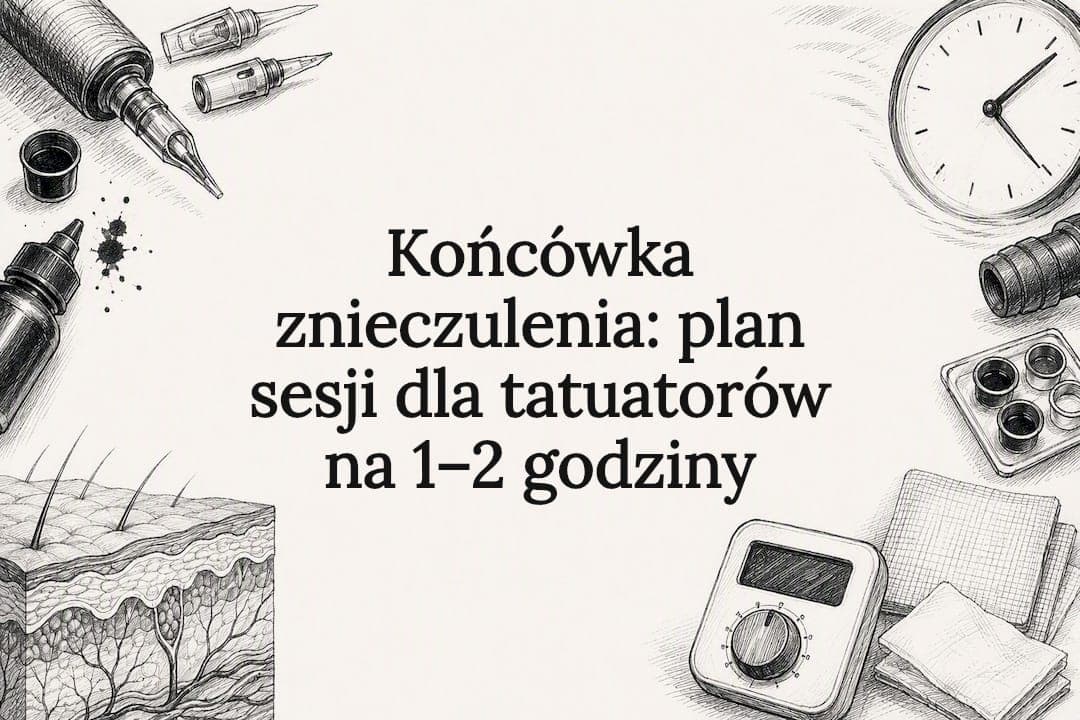 Końcówka znieczulenia: plan sesji dla tatuatorów na 1–2 godziny