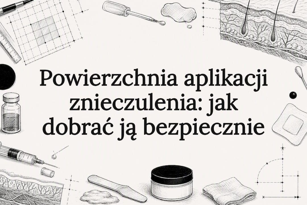 Powierzchnia aplikacji znieczulenia: jak dobrać ją bezpiecznie