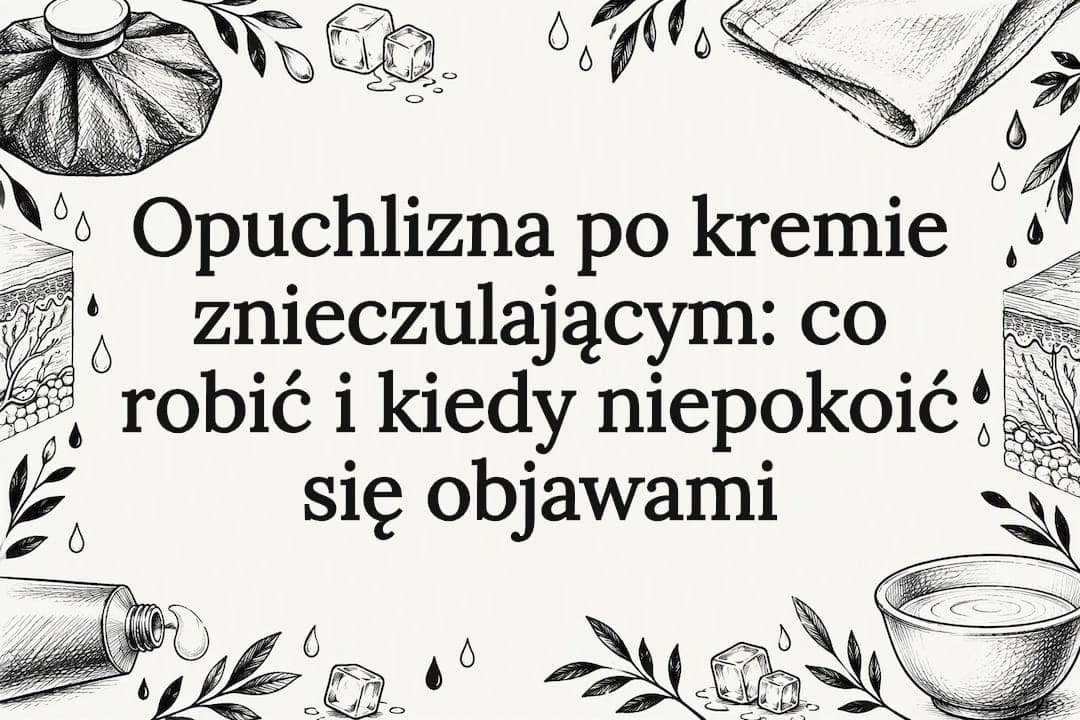 Opuchlizna po kremie znieczulającym: co robić i kiedy niepokoić się objawami
