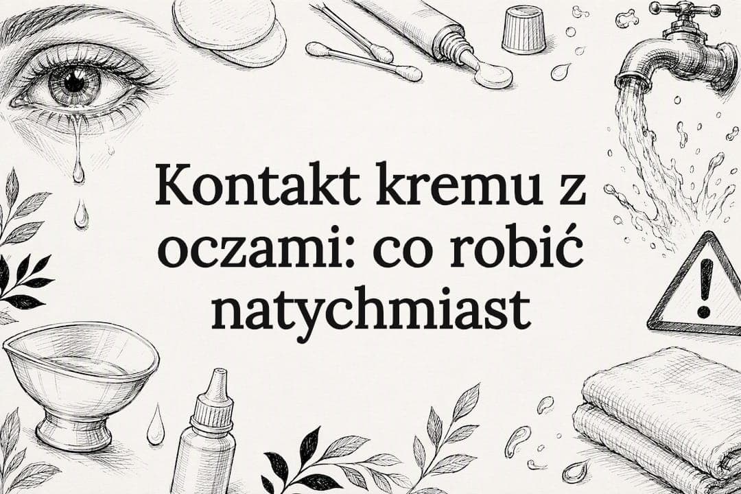 Kontakt kremu z oczami: co robić natychmiast