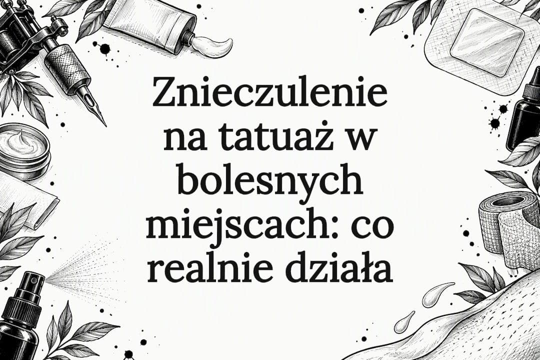 Znieczulenie na tatuaż w bolesnych miejscach: co realnie działa