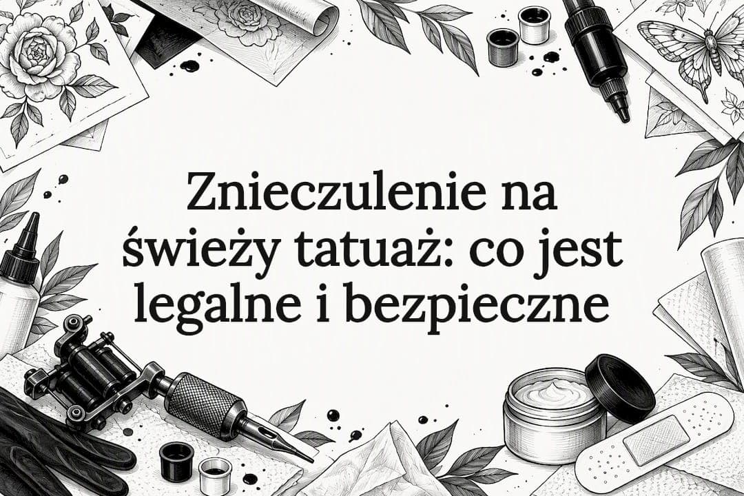 Znieczulenie na świeży tatuaż: co jest legalne i bezpieczne