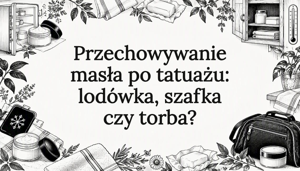 Przechowywanie masła po tatuażu: lodówka, szafka czy torba?