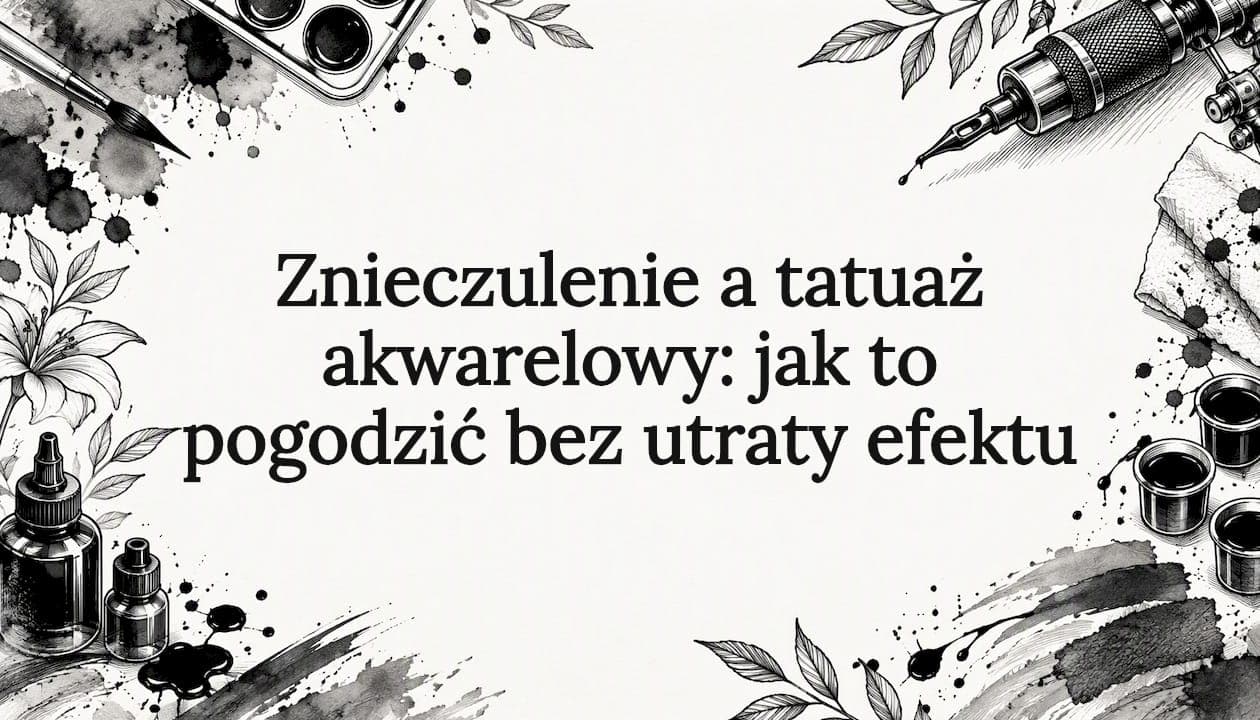Znieczulenie a tatuaż akwarelowy: jak to pogodzić bez utraty efektu