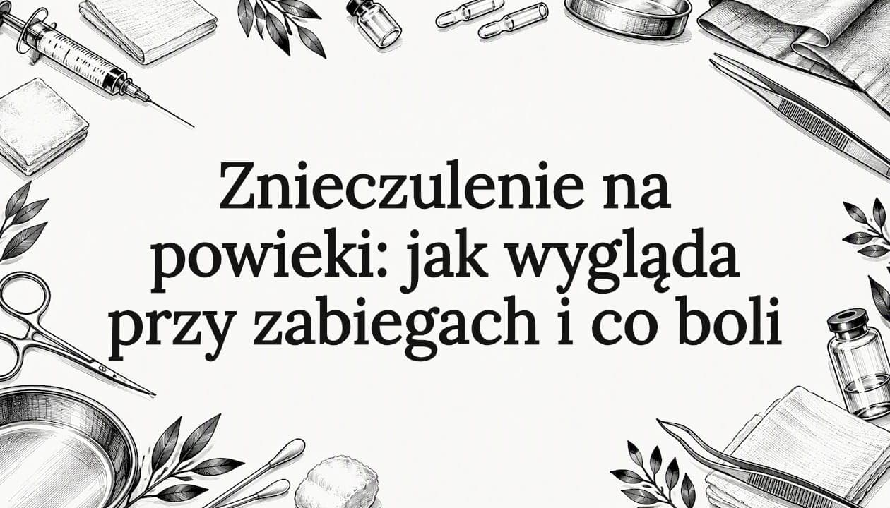 Znieczulenie na powieki: jak wygląda przy zabiegach i co boli